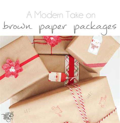 A Modern Take on Brown Paper Packages - Pocketful of Posies