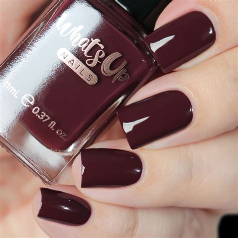 Whats Up Nails - Tasting Trip Regular Nail Polish (Dark Burgundy Brown ...