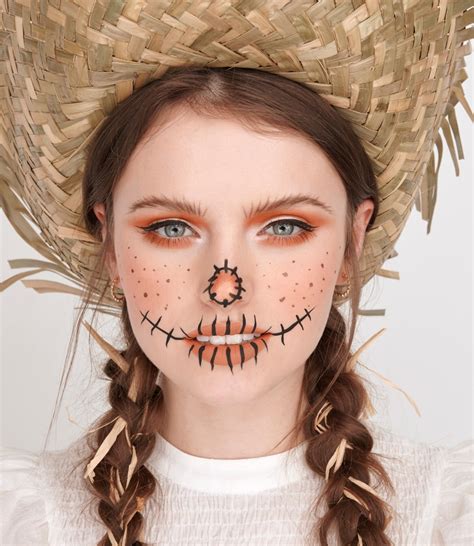 Cute Scarecrow Face Makeup