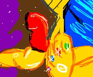 Saitama (One Punch Man) vs. Thanos - Drawception