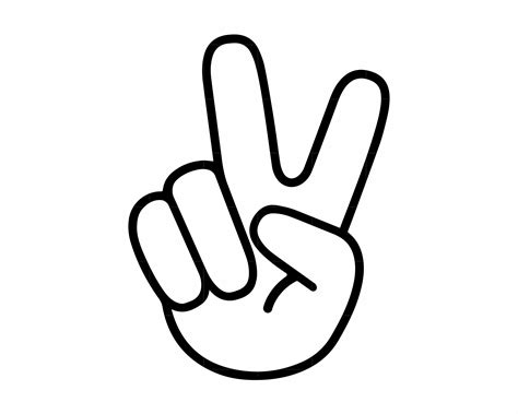 Peace Hand SVG Peace Sign SVG Peace Sign Cut File Peace Hand - Etsy España