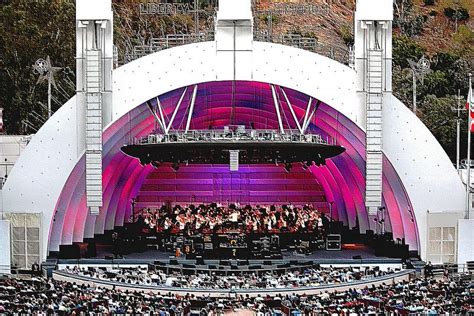 The Hollywood Bowl. Largest natural amphitheatre in U.S.A. The Hollywood Bowl, Amphitheater ...