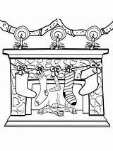 Christmas Chimneys coloring Pages Free Printable  sketch template