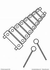 Xylophone Coloring Page Clipart Best sketch template