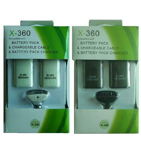 10Pcs/Lot 4800mAh Battery Pack+Charger for Xbox 360 Battery Xbox360 ...