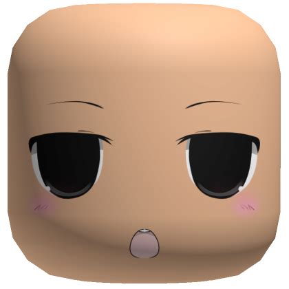 Unamused Chibi Face [Beige] | Roblox Item - Rolimon's