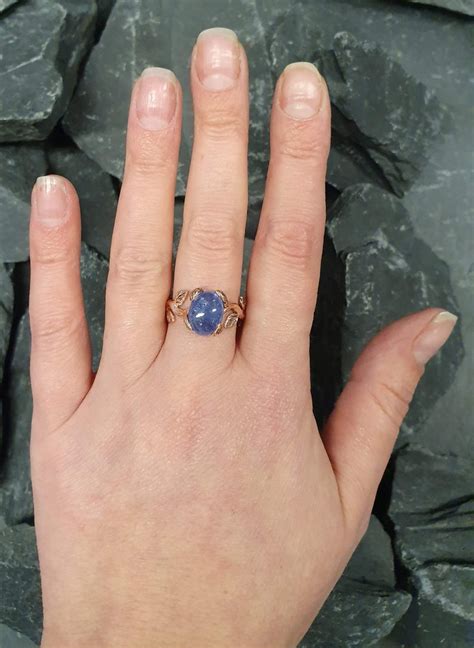 Tanzanite Ring Rose Gold Ring Natural Tanzanite December | Etsy