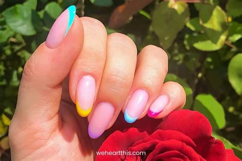 50 Colored French Tip Nails for Cute, Classy Looks