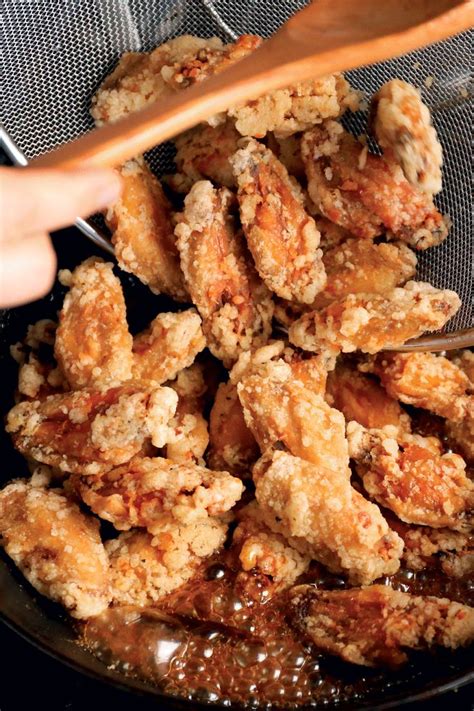 fried food being cooked in a frying pan