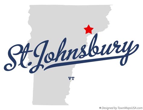 Map of St.Johnsbury, VT, Vermont