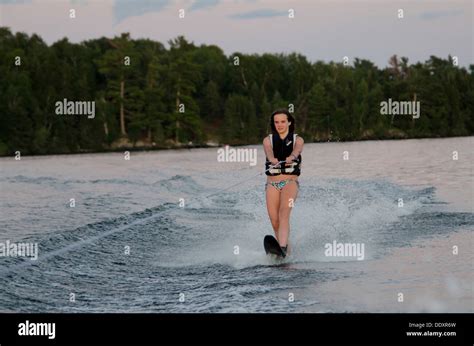 Girl water skiing hi-res stock photography and images - Alamy