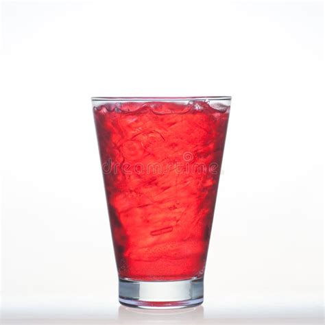 Strawberry Flavour Aerated Drinks with Soda Stock Photo - Image of ...