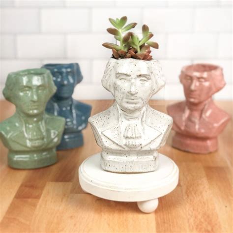 George Washington Bust Succulent Planters (Retired) | Planters, Succulent planter, Succulents