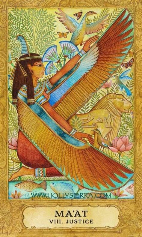 Maat from Chrysalis Tarot | Ancient egypt art, Egyptian painting, Egyptian art