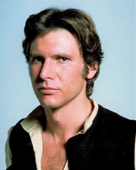 Harrison Ford as Han Solo in Star Wars (1977) Harrison Ford Han Solo ...