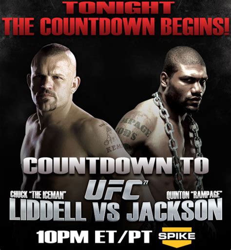 Reminder: UFC 71 Countdown and All Access with Rampage airtonight ...