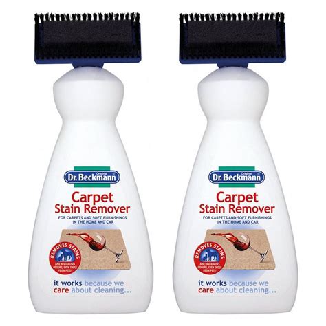 Carpet Stain Remover with Cleaning Applicator Brush Set of 2 Bottles ...