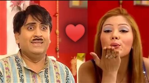 Babita Kissed Jethalal | Jethalal Aur Babita Ko Mila Beta | Jethalal and Babita Funny Scenes ...