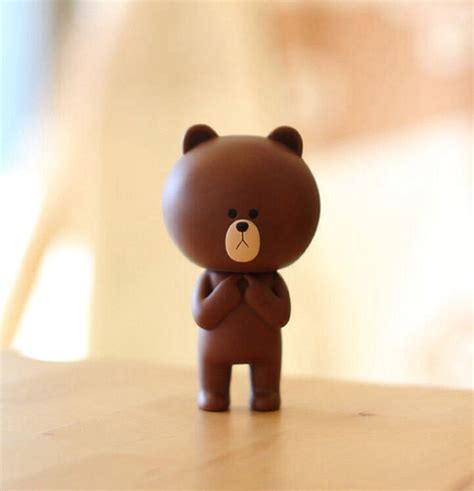 line Cony Brown, Brown Bear, Line Friends, Chibi, Novelty Lamp, Kawaii Things, Teddy Bear ...