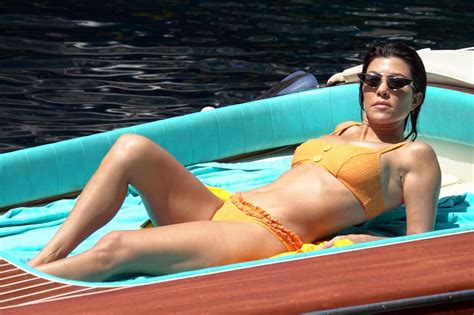 Kourtney Kardashian in Bikini - Holiday in Capri 06/22/2018 • CelebMafia