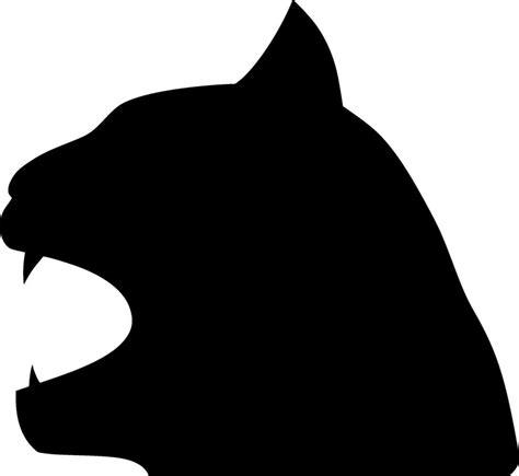 Panther Silhouette Vector on white background 35508873 Vector Art at ...