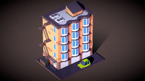 Low Poly Building Animation - 3D model by Alexander Kovalev / Svitlana ...