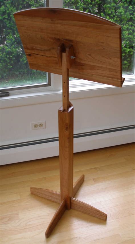 Cherry Music Stand | Wooden music stand, Music stand, Diy furniture projects