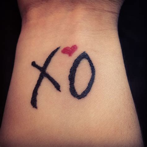 Xo Tattoo Designs | Love wrist tattoo, Xo tattoo, Wrist tattoos girls