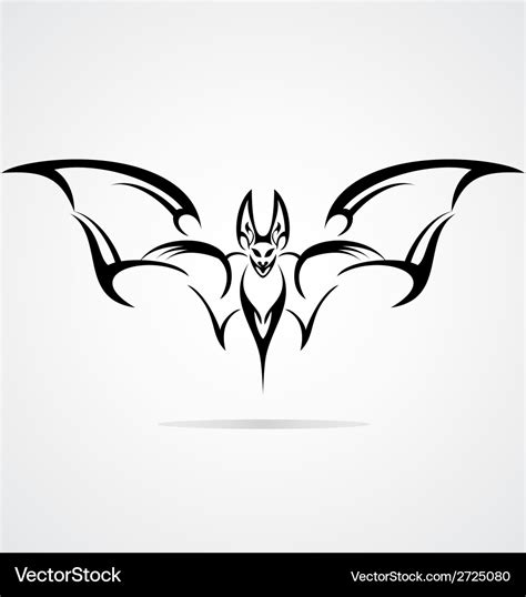 Bat tattoo design Royalty Free Vector Image - VectorStock