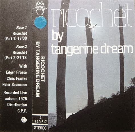 Tangerine Dream – Ricochet (1975, Cassette) - Discogs