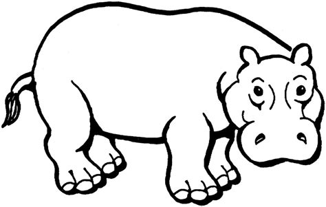 11 Rustique Coloriage Hippopotame Collection - COLORIAGE