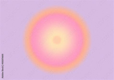Blurred round circle gradient background with grain texture. Pink and orange colors. Stock 写真 ...