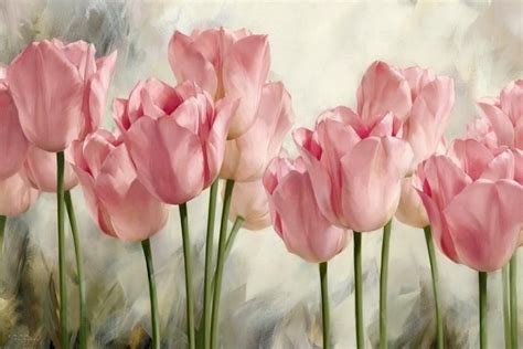 Tulips..... (by Igor Levashov.....) | Pintura de tulipán, Cuadro de ...