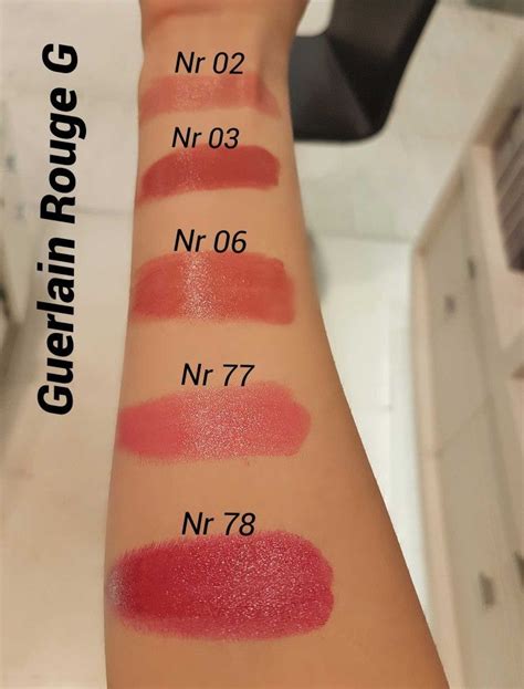 Guerlain Rouge G swatches | Guerlain, Lipstick case, Green lipstick