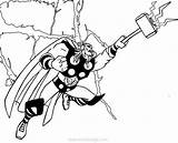 Thor Coloring Pages Hammer With Lightning  XColoringscom sketch template