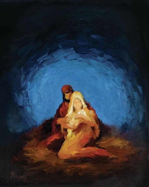 The Nativity Painting by Mike Moyers - Fine Art America