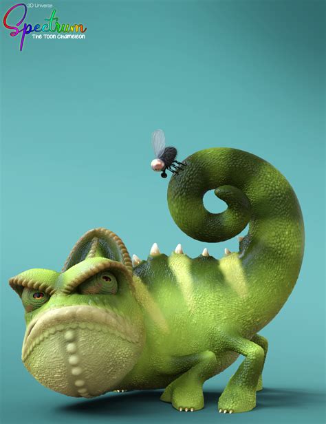 Cartoon Chameleon | Daz 3D