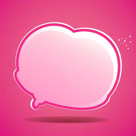 Premium AI Image | Pink speech bubble on a pink background Vector ...