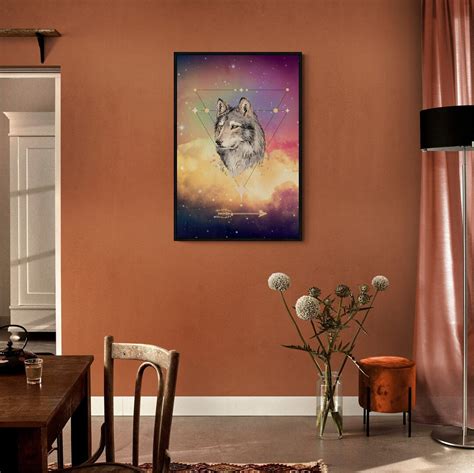 Wolf Wall Art Fantasy Wolf Art Print Animal Digital Art - Etsy