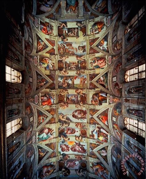 Michelangelo Buonarroti Sistine Chapel Ceiling 1508 12 painting ...