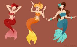 mermaids by melh2o on DeviantArt