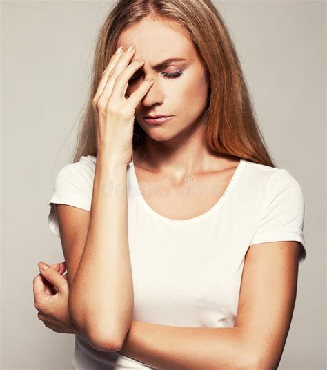 Upset Woman Crying Sitting on Sofa Stock Photo - Image of depressed, homey: 33718974