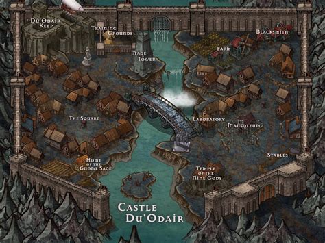 Took a shot at an Underdark Castle/Town map for my current campaign ...