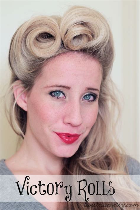 Victory rolls are a classic retro look for any pin-ups out there. | 19 ...