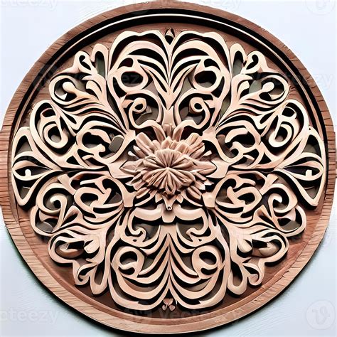 Designs Integrating Wood, Flowers, and Engraving 18939696 Stock Photo at Vecteezy