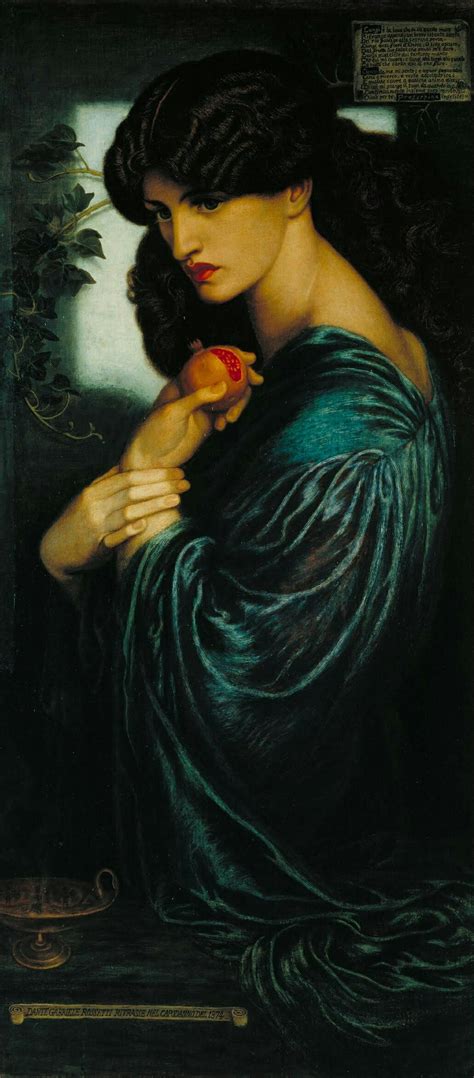 Dante Gabriel Rossetti: 'Proserpine' Dante Gabriel Rossetti, Pre Raphaelite Paintings, Pre ...