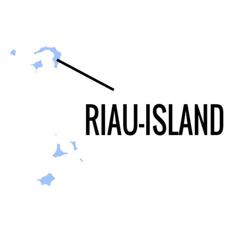 Riau islands province map - Transparent PNG & SVG vector file