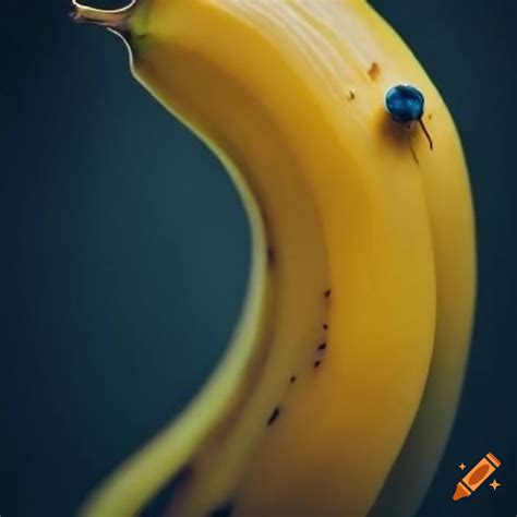 Funny illustration of a banana with piercings on Craiyon