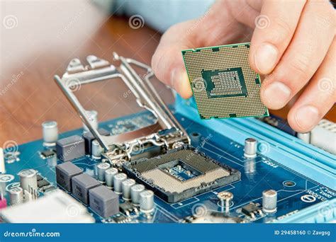 Technician Repairing Computer Hardware in the Lab Stock Photo - Image ...