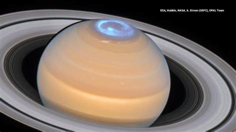 Hubble captures dancing auroras at Saturn’s north pole